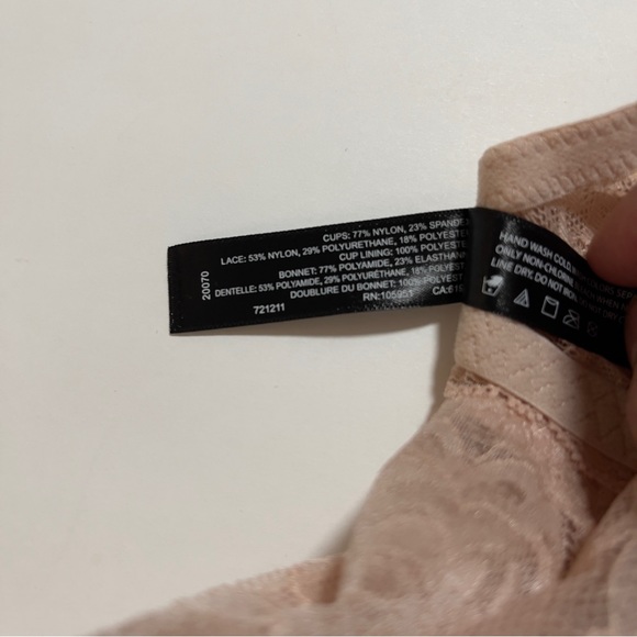 Natori Cameo Rose Contour Lace Back Underwire Bra NWT 36DDD - Picture 11 of 12